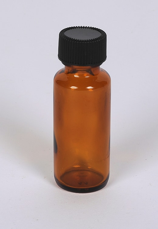 1/2 oz Amber Glass Boston Round