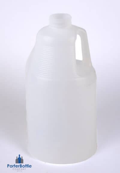 64 oz Natural HDPE Plastic Jug with 38-400