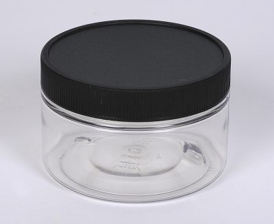 8 oz Clear PET Straight Sided Jar w/ 89-400