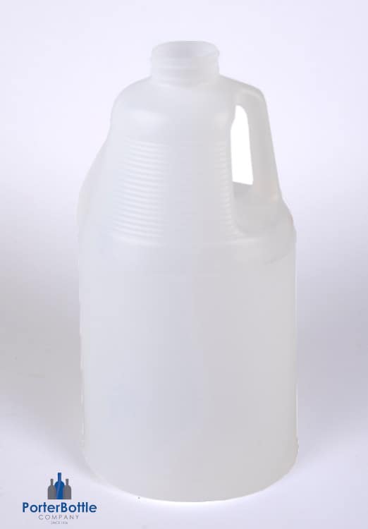 64 oz Natural HDPE Plastic Jug with 38-400