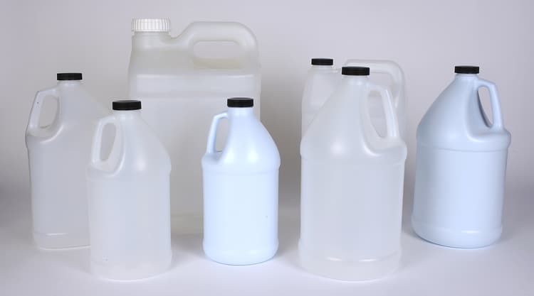 64 oz Natural HDPE Plastic Jug BULK w/ 38-400 Finish - Image 2