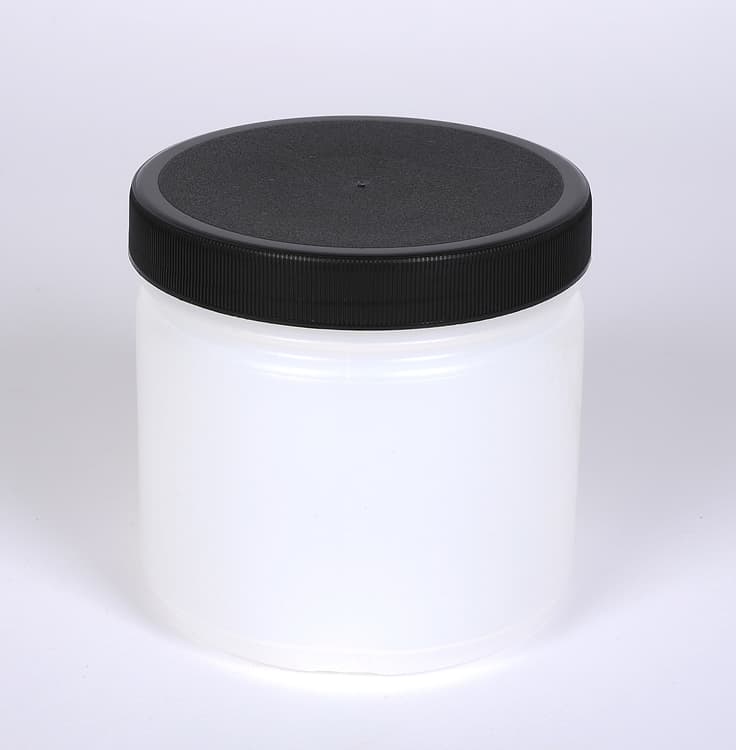 16 oz Natural Plastic Straight Side Jar