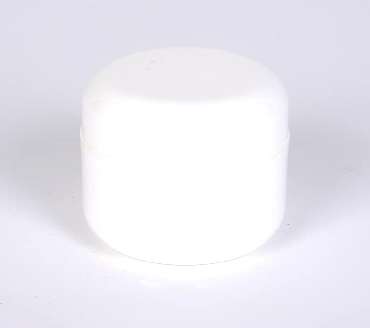 1 oz White Double Wall Jar