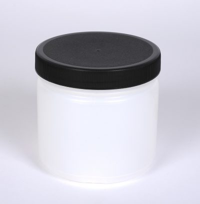 16 oz Natural Plastic Straight Side Jar