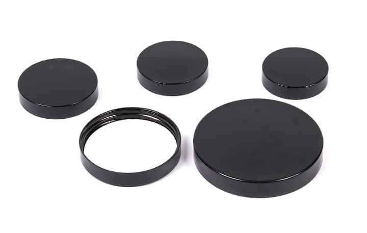 53-400 BLACK Phenolic Cap w/ Pulp-Vinyl