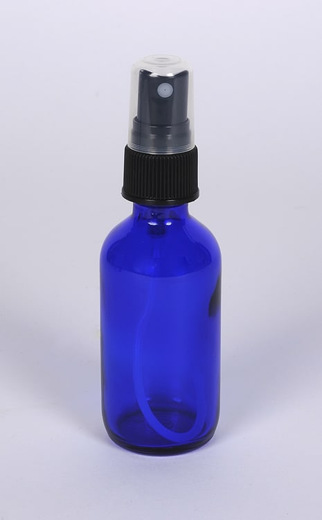 2 oz Cobalt Blue Glass Boston Round