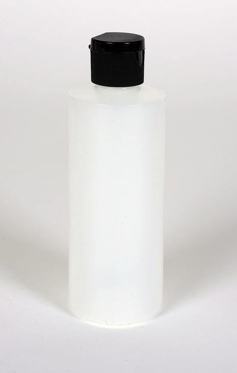 8 oz Natural HDPE Plastic Cylinder w/ 24-410 Finish