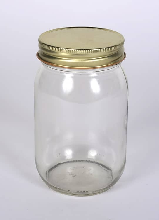 16 oz Flint Glass Mayo Jar