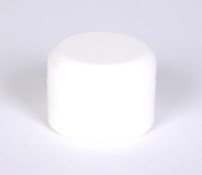 1/2 oz White Double Wall Jar