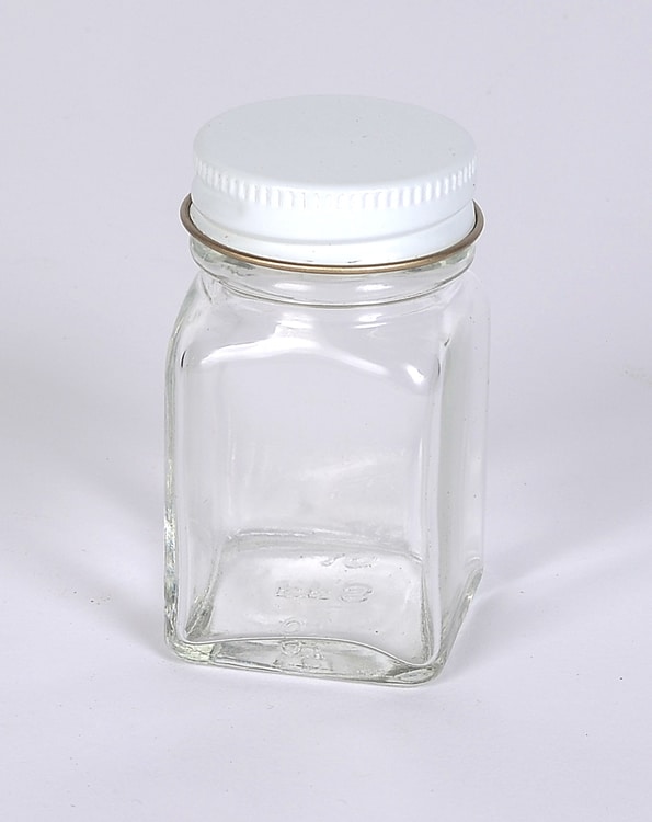 1 oz Flint Glass French Square