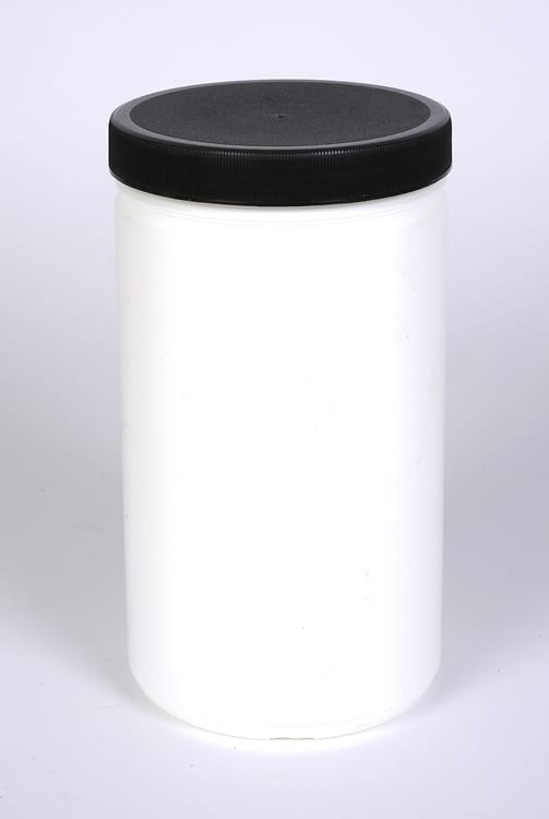 32 oz White Plastic Straight Side Jar