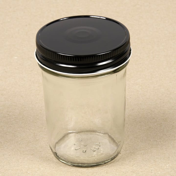 70-450 Black Metal Button Cap w/ Plastisol