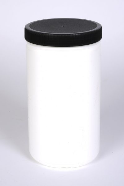 32 oz White Plastic Straight Side Jar