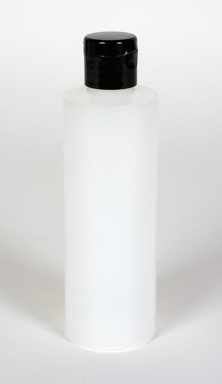 4 oz Natural HDPE Plastic Cylinder w/ 20-410 Finish