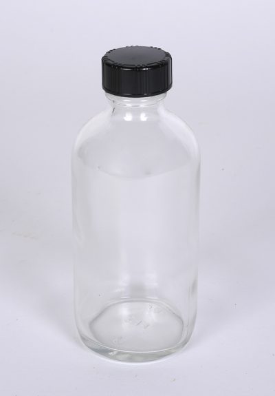 4 oz Flint Glass Boston Round