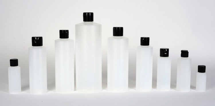 2 oz Natural HDPE Plastic Cylinder w/ 20-410 Finish - Image 2