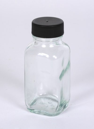 2 oz Flint Glass French Square