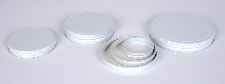 89 mm White Metal Cap w/ Pulp-Poly Liner - Image 2
