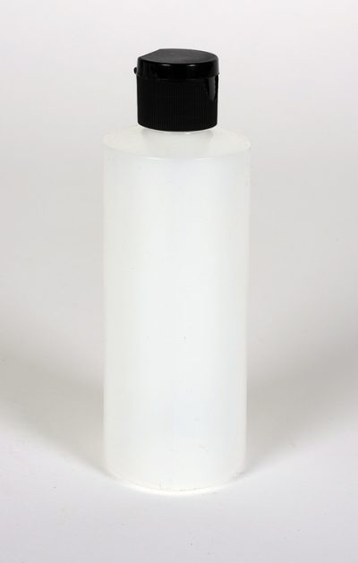 8 oz Natural HDPE Plastic Cylinder w/ 24-410 Finish