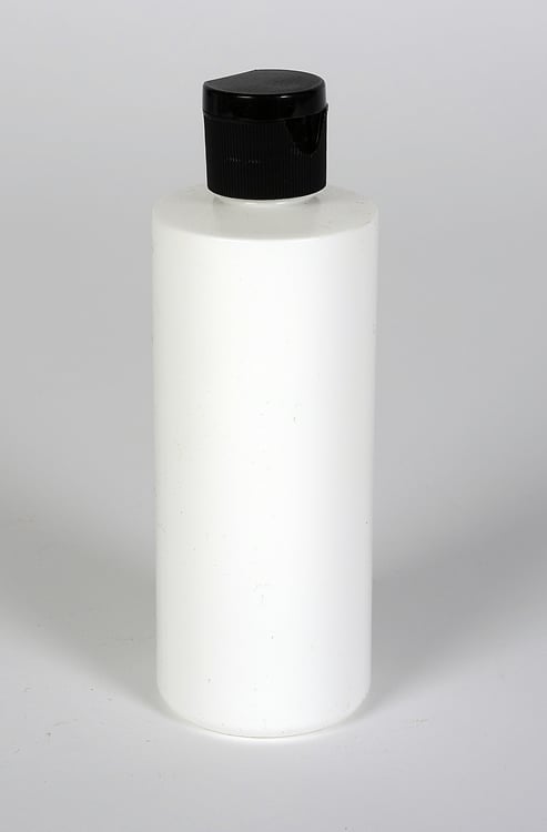 4 oz WHITE HDPE Plastic Cylinder w/ 20-410 Finish