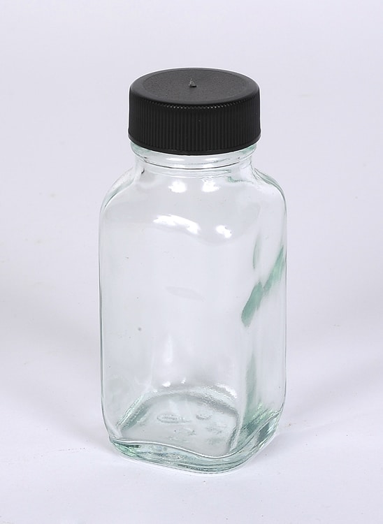 2 oz Flint Glass French Square