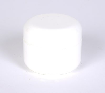 1 oz White Double Wall Jar