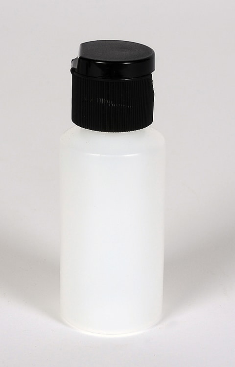 2 oz Natural HDPE Plastic Cylinder w/ 20-410