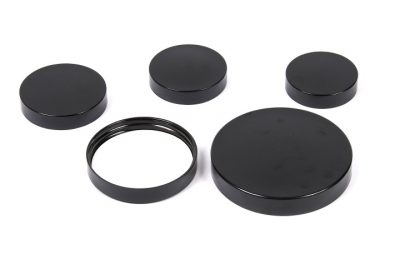 22-400 BLACK Phenolic Cap w/ Pulp-Vinyl