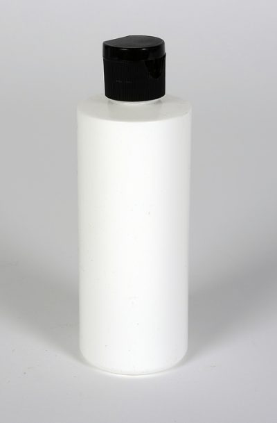 4 oz WHITE HDPE Plastic Cylinder w/ 20-410 Finish